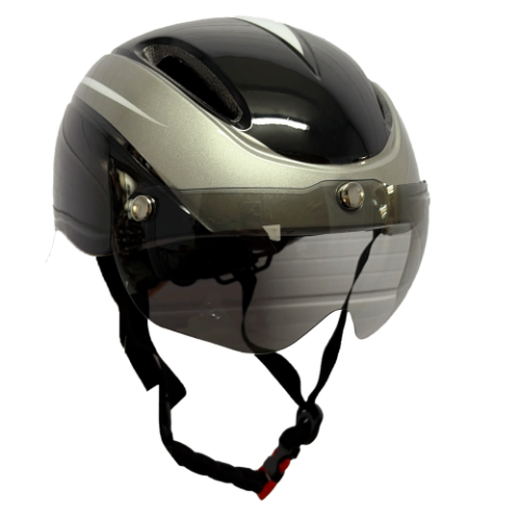 CASCO MONOPATIN BICICLETA NEGRO CON GRIS